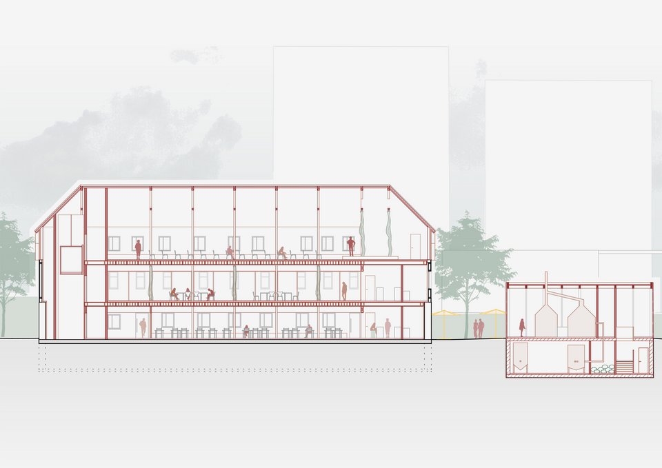 Längsschnitt der Studienarbeit Raum für Grau!