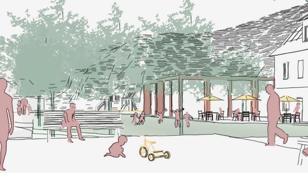 Skizze Park der Studienarbeit Raum für Grau!