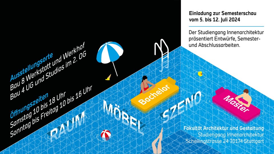 Rückseite des Einladungsflyers zur Ausstellung Innenansichten