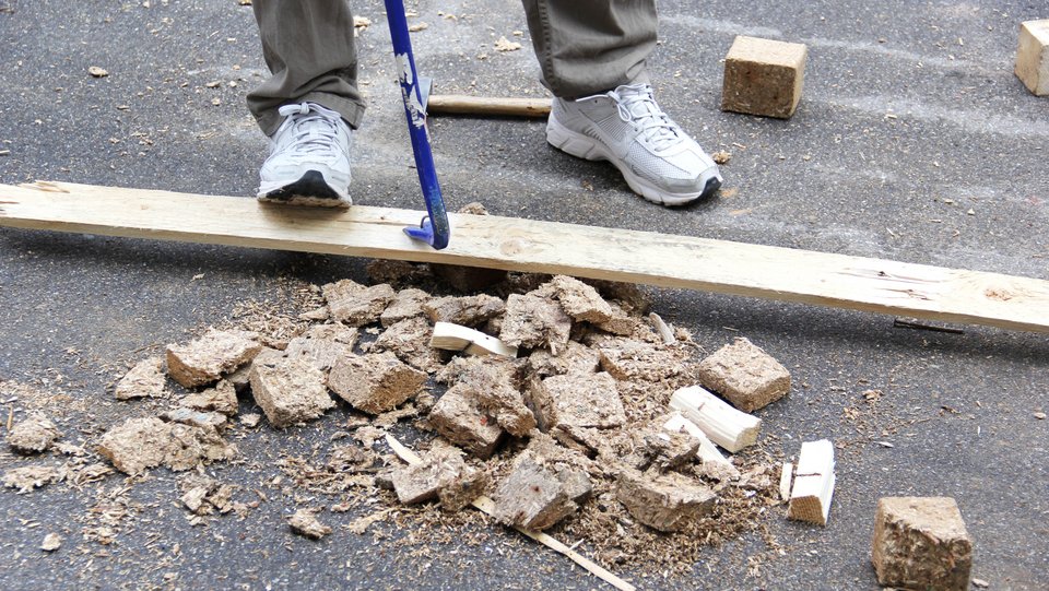 Bei der Arbeit für das Reallabor "The Dächle"