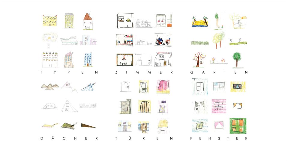 Schülerzeichnungen der Studienarbeit "Leben vor der Stadt"