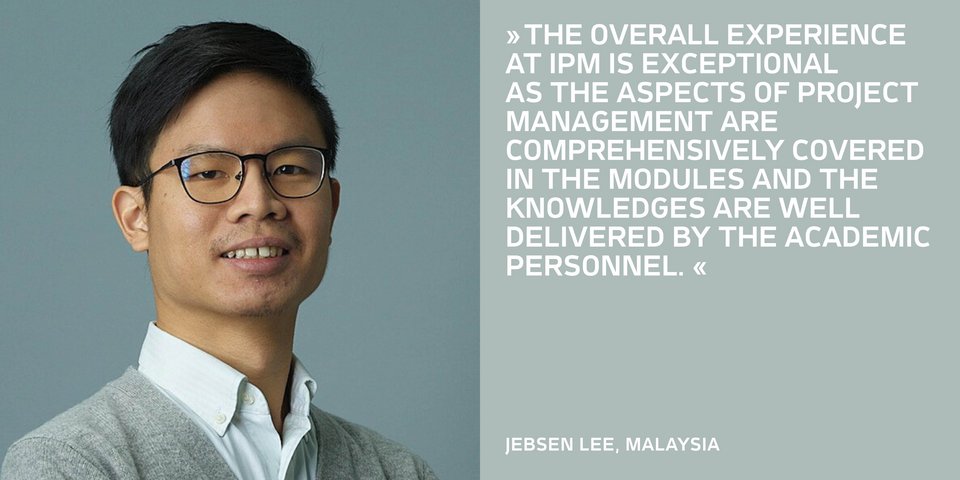 Portrait eines Alumnus mit Zitat