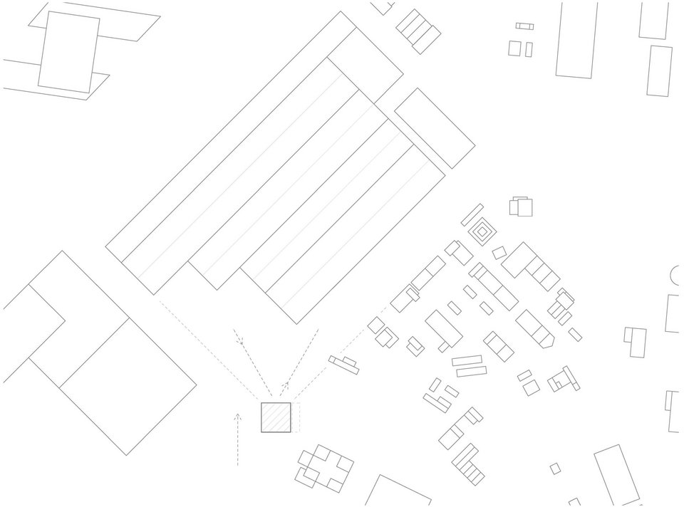 Lageplan der Bachelor-Arbeit Turm für Künstler