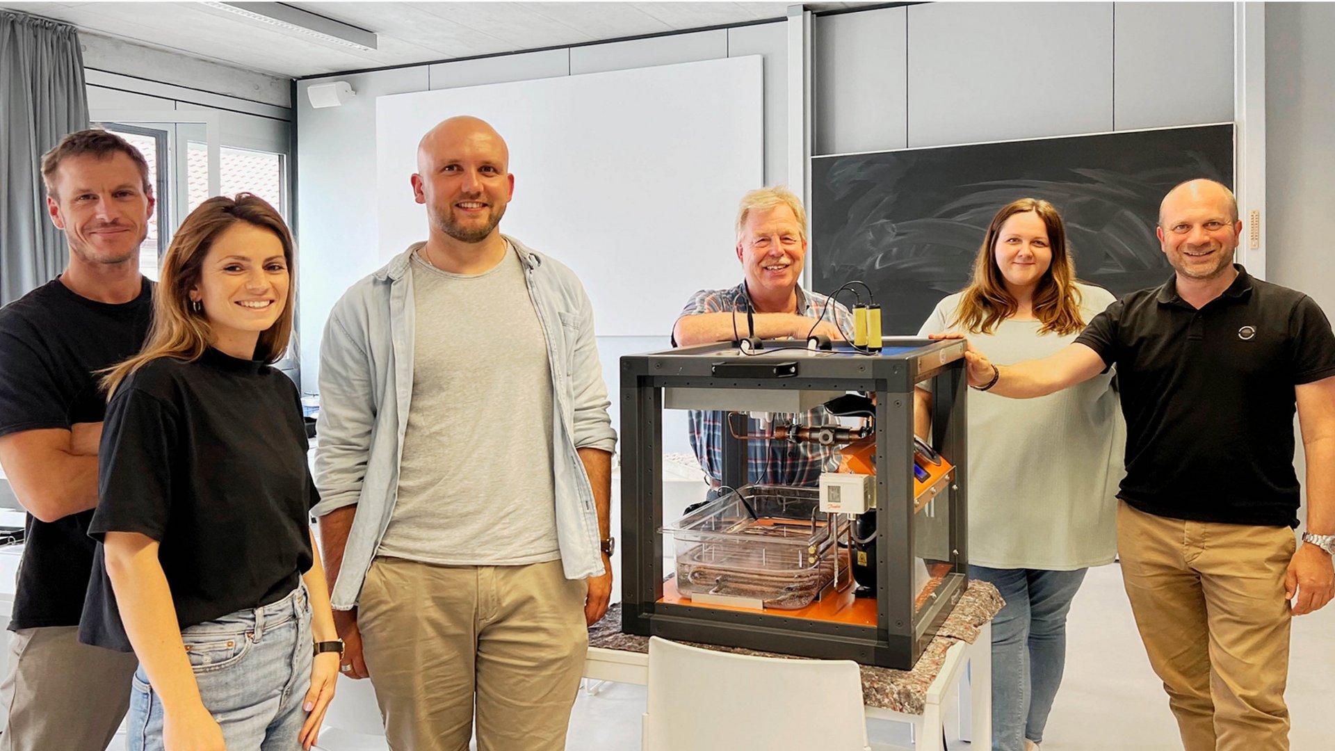 Einführungsveranstaltung mit neuer Wärmepumpe