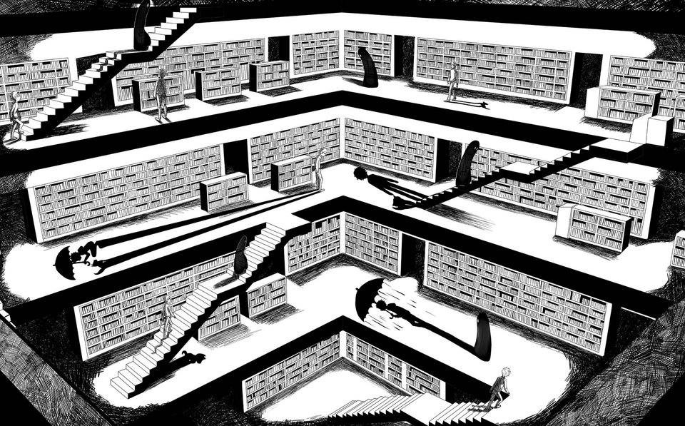 Comic der Ausstellung "Architektur und Comic" im Fais Dodo in Stuttgart.