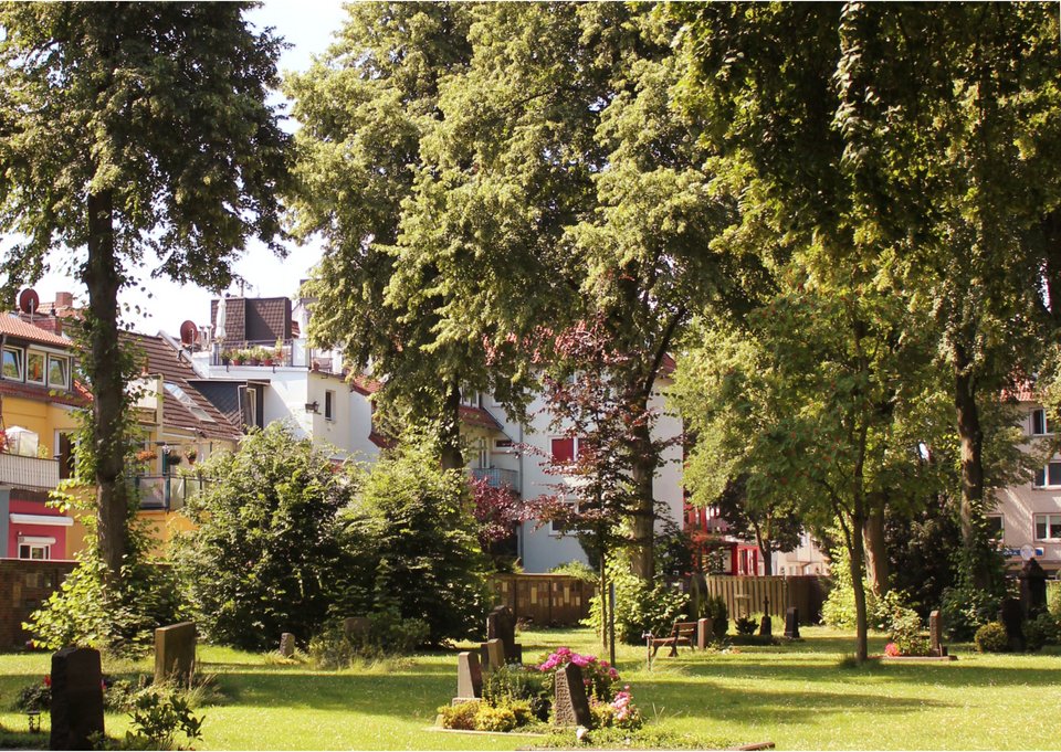 Foto Friedhof Buntentor der Abschlussarbeit