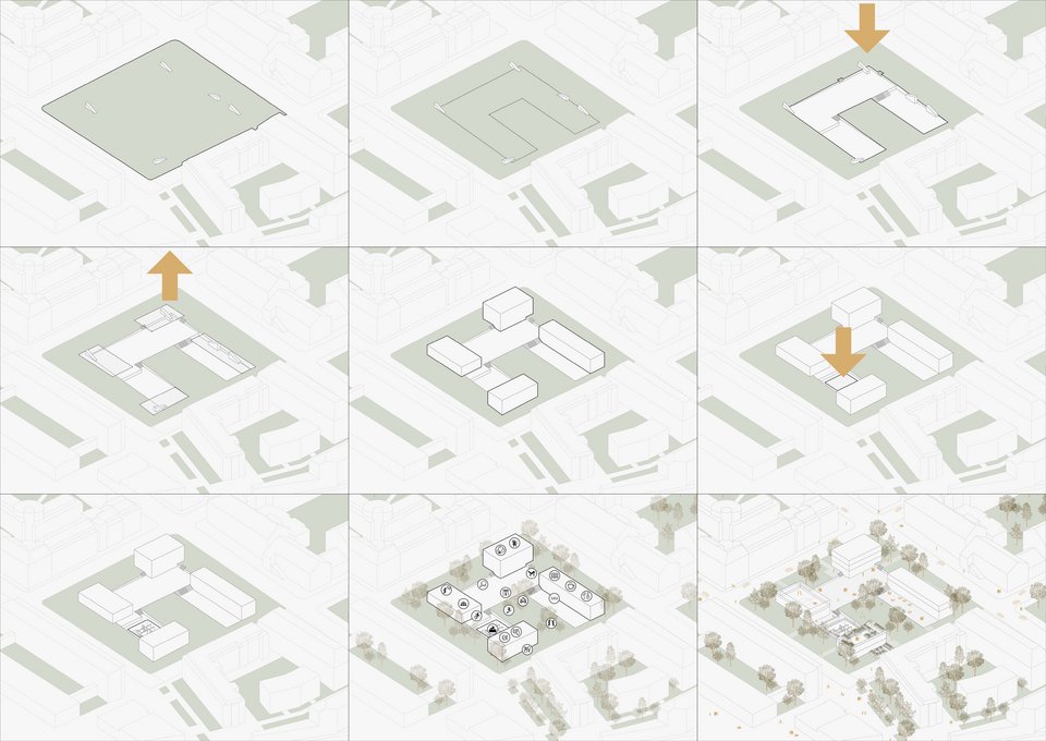 Entwurfsidee der Studienarbeit "Wild Urban Nature"