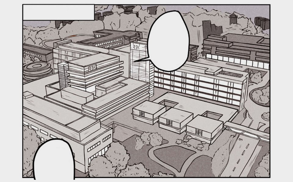 Comic der Ausstellung "Architektur und Comic" im Fais Dodo in Stuttgart.