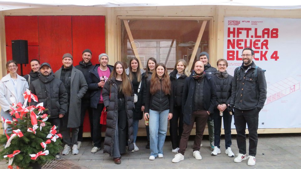 Der Block4 am Tag der Einweihungsfeier