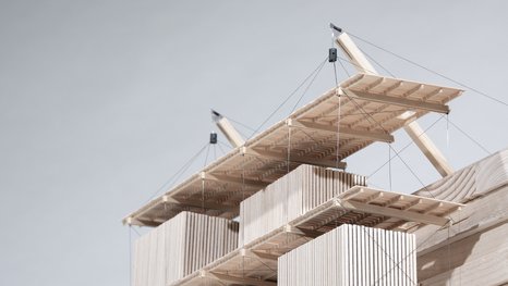 Modellausschnitt der Studienarbeit Cliff Diver Sanctuary 