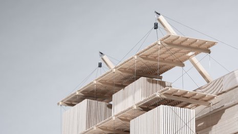 Modellausschnitt der Studienarbeit Cliff Diver Sanctuary 