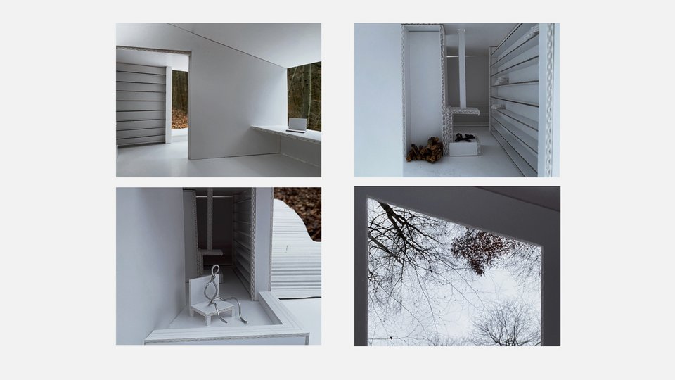 Modellfotos der Studienarbeit "Wort Atelier"