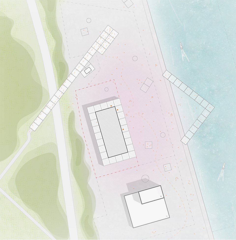 Lageplan der Studienarbeit Nowa Energija