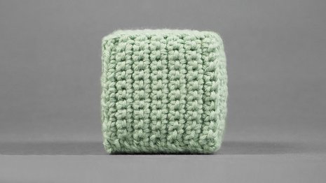 Materialwürfel aus Baumwolle
