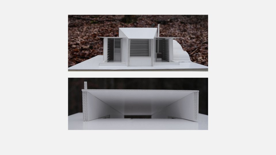 Modellfotos der Studienarbeit "Wort Atelier"