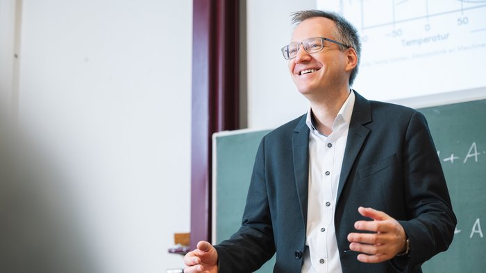 Professor in Vorlesung