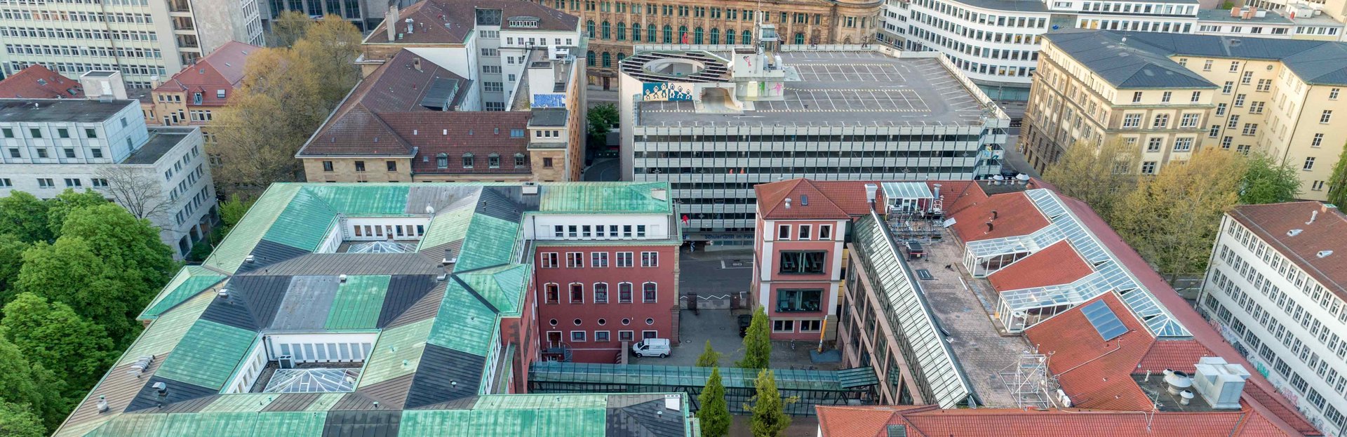Aerial view of the HFT Stuttgart