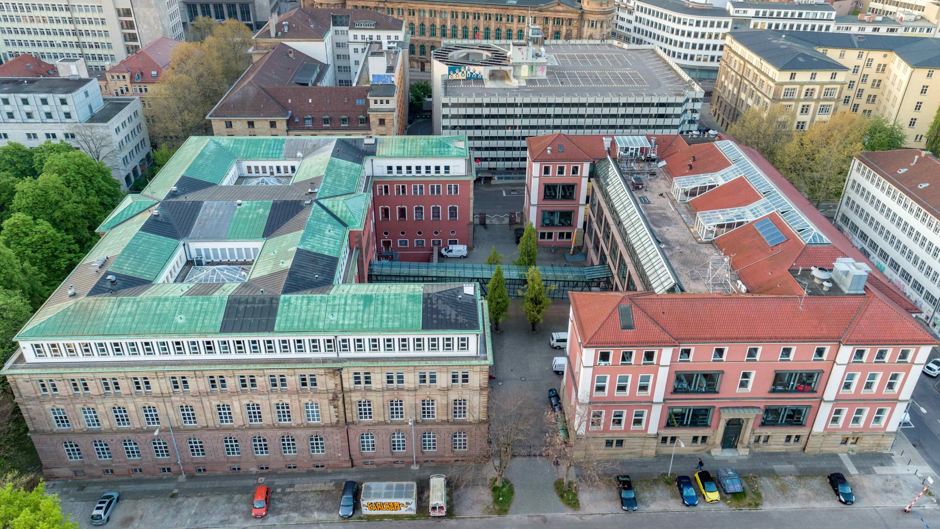 Aerial view of the HFT Stuttgart