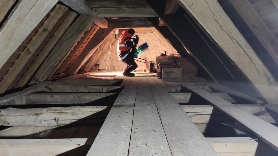 Laserscan in der Kapelle Ensmad