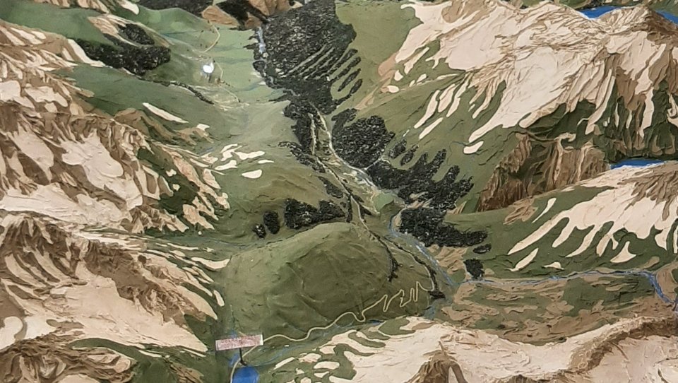 Exkursion Rheinsicherung: 3D Modell des Alpen-Rheins