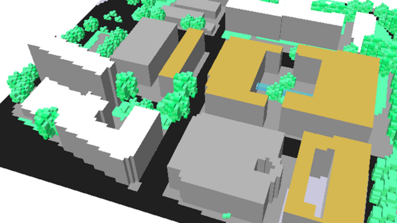 3D Modell Mikro-Klima-Modellierung mit GIS